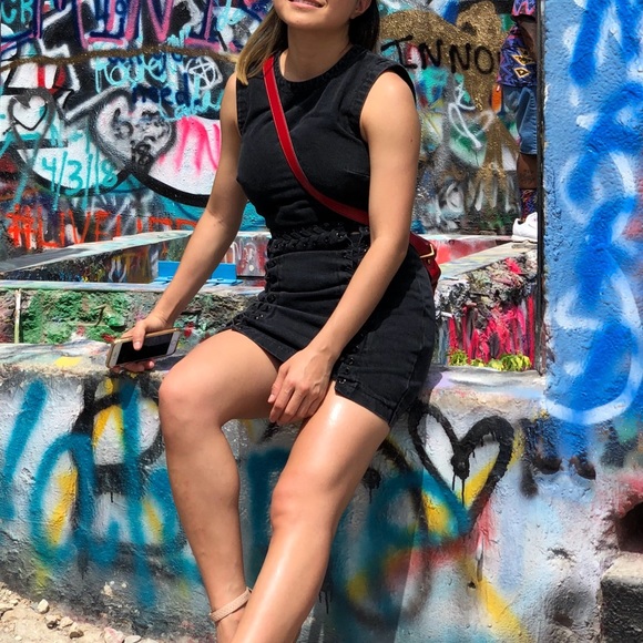 Zara Dresses Zara Black Denim Dress Poshmark